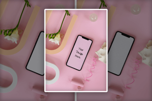 Download IPhone Screen Mock-up, Editable Mockup - Premium Bundle