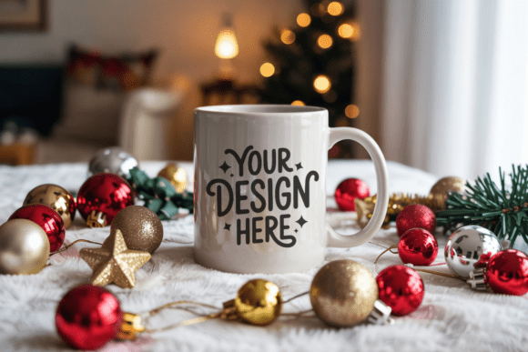 Download Christmas White Mug Mockup 74 - Premium Resources